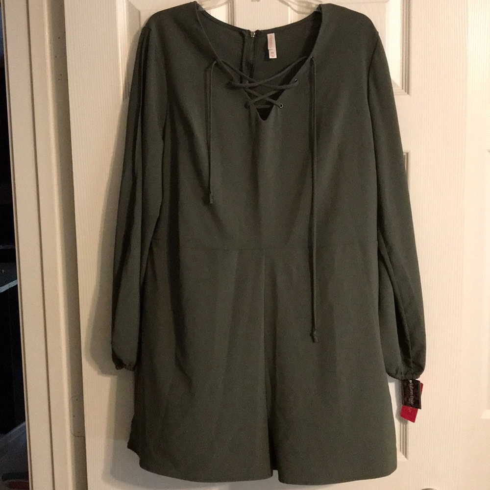 Olive green romper